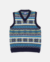 Made In Scotland Fair Isle Sweater Vest