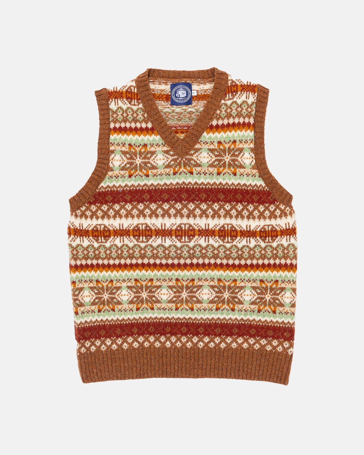 Made In Scotland Fair Isle Sweater Vest