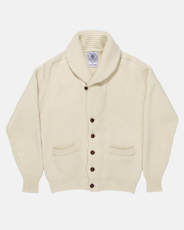 Made In Scotland Cashmere Shawl Collar Cardigan
