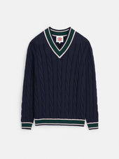 J.Press x Alex Mill Cricket Cable Sweater In Cotton