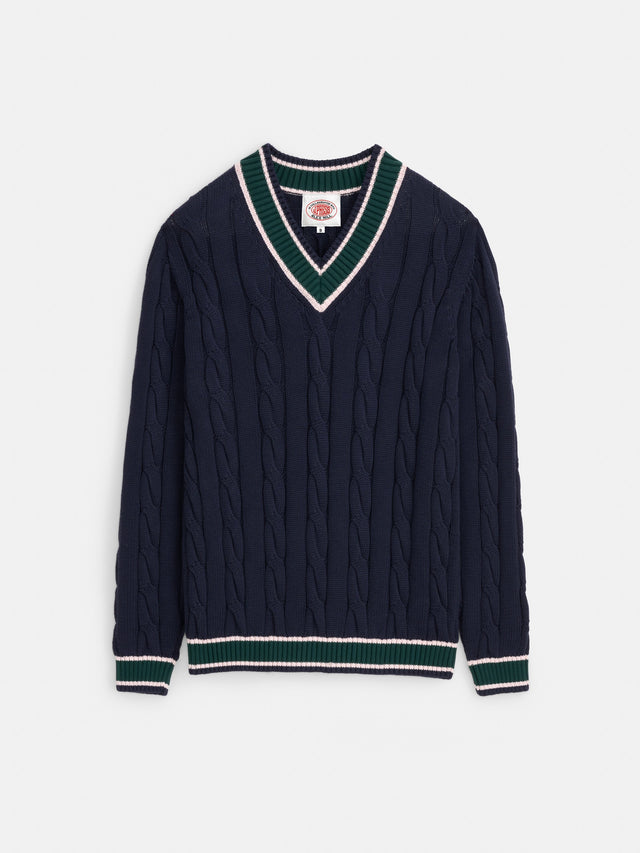 J.Press x Alex Mill Cricket Cable Sweater In Cotton