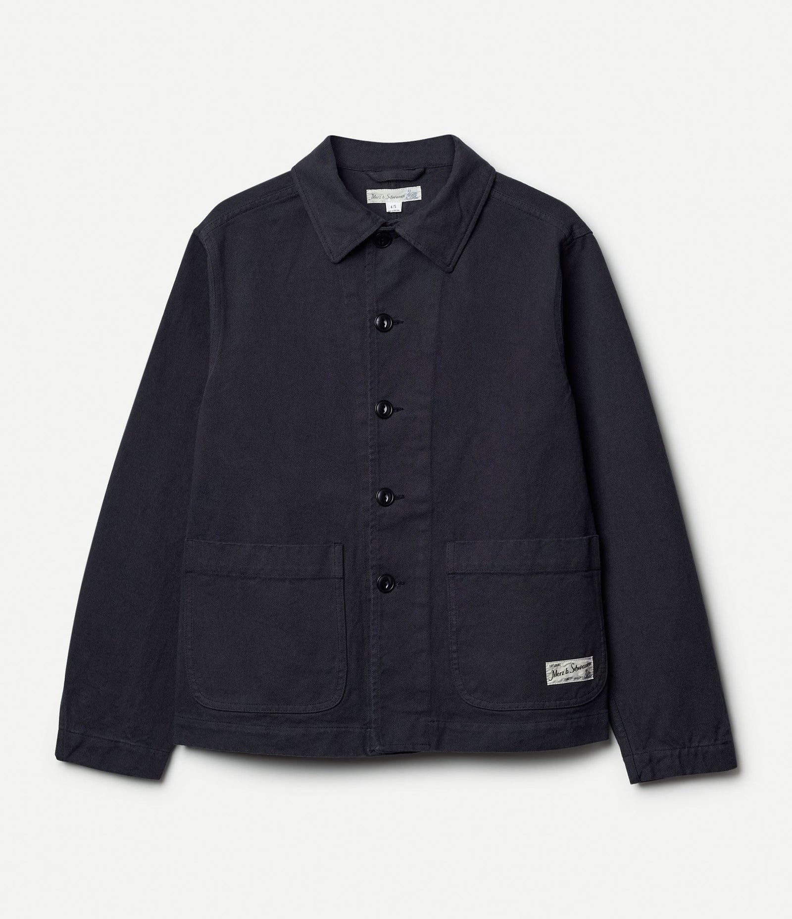 Cropped Worker S Cotton Twill Jacket
