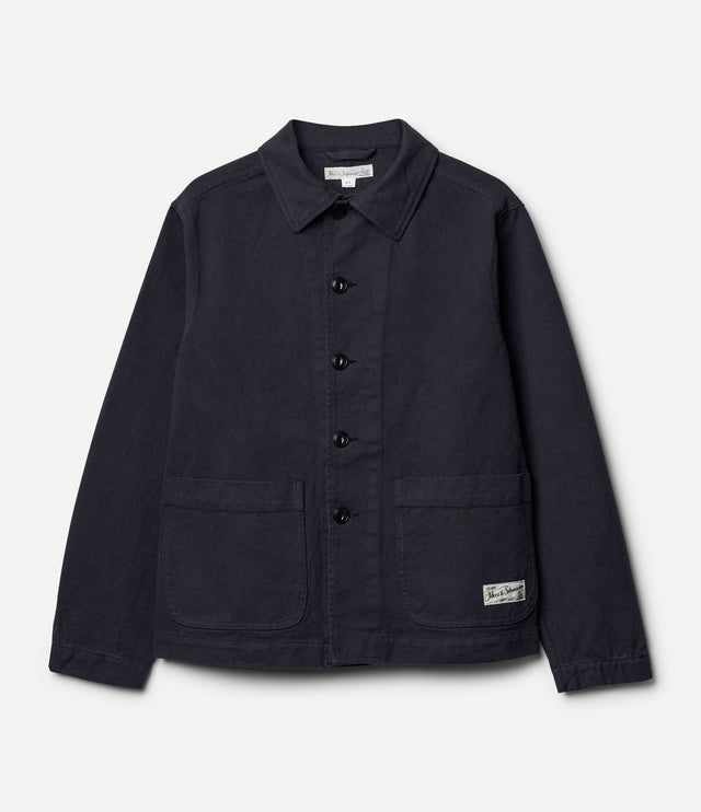 Cropped Worker's Cotton Twill Jacket