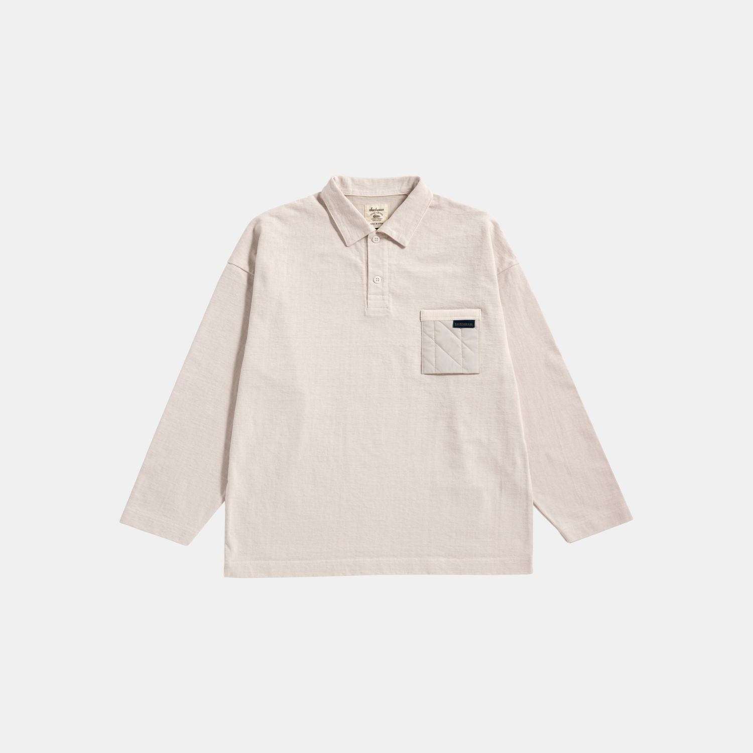 Jackman Dotsume Pocket Ls Polo