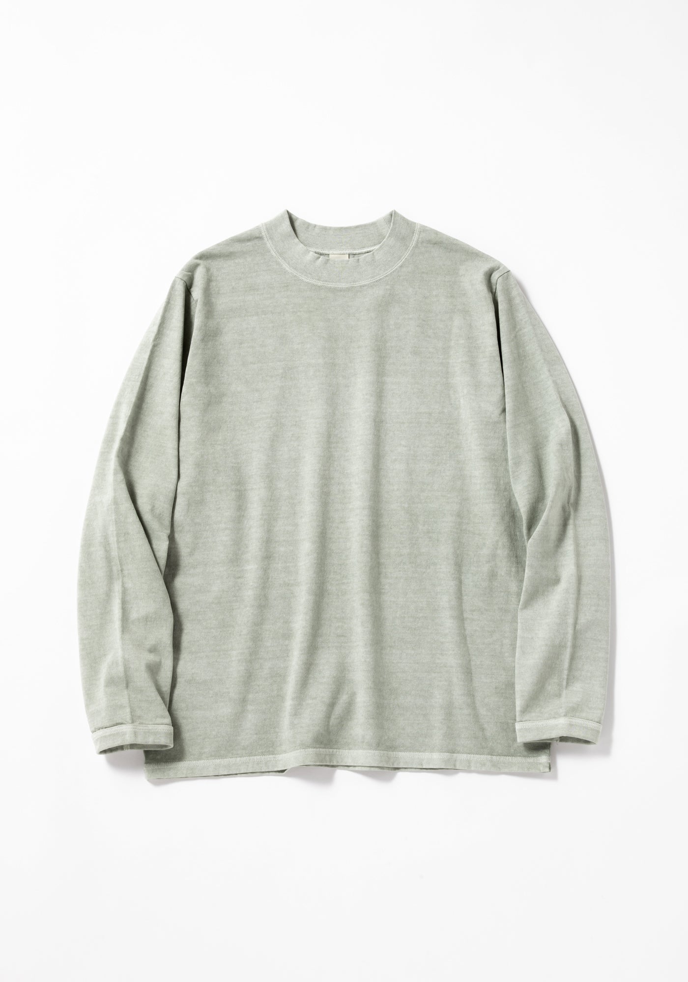 Pigment Dye Midneck Ls T Shirt