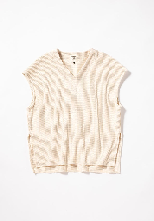 Waffle V neck Vest