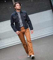 17oz Duck Slim Straight Cut Jeans - Brown