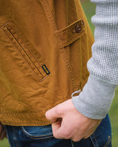 9oz Canvas Work Vest - Brown