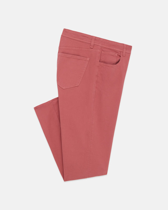 Faded Red 5 Pocket Twill Pant