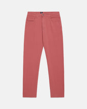 Faded Red 5 Pocket Twill Pant