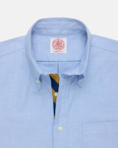 Made In Usa With Guard Stripe Placket Oxford Cloth Sport Shirt Regular Fit