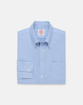 Made In Usa With Guard Stripe Placket Oxford Cloth Sport Shirt Regular Fit