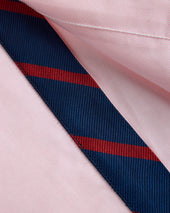 Made In Usa Pink With Bar Stripe Placket Oxford Cloth Sport Shirt Regular Fit