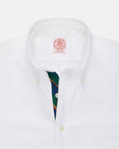Made In Usa With Regimental Stripe Placket Oxford Cloth Sport Shirt Regular Fit