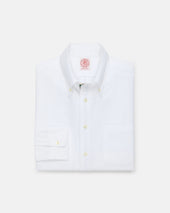 Made In Usa With Regimental Stripe Placket Oxford Cloth Sport Shirt Regular Fit