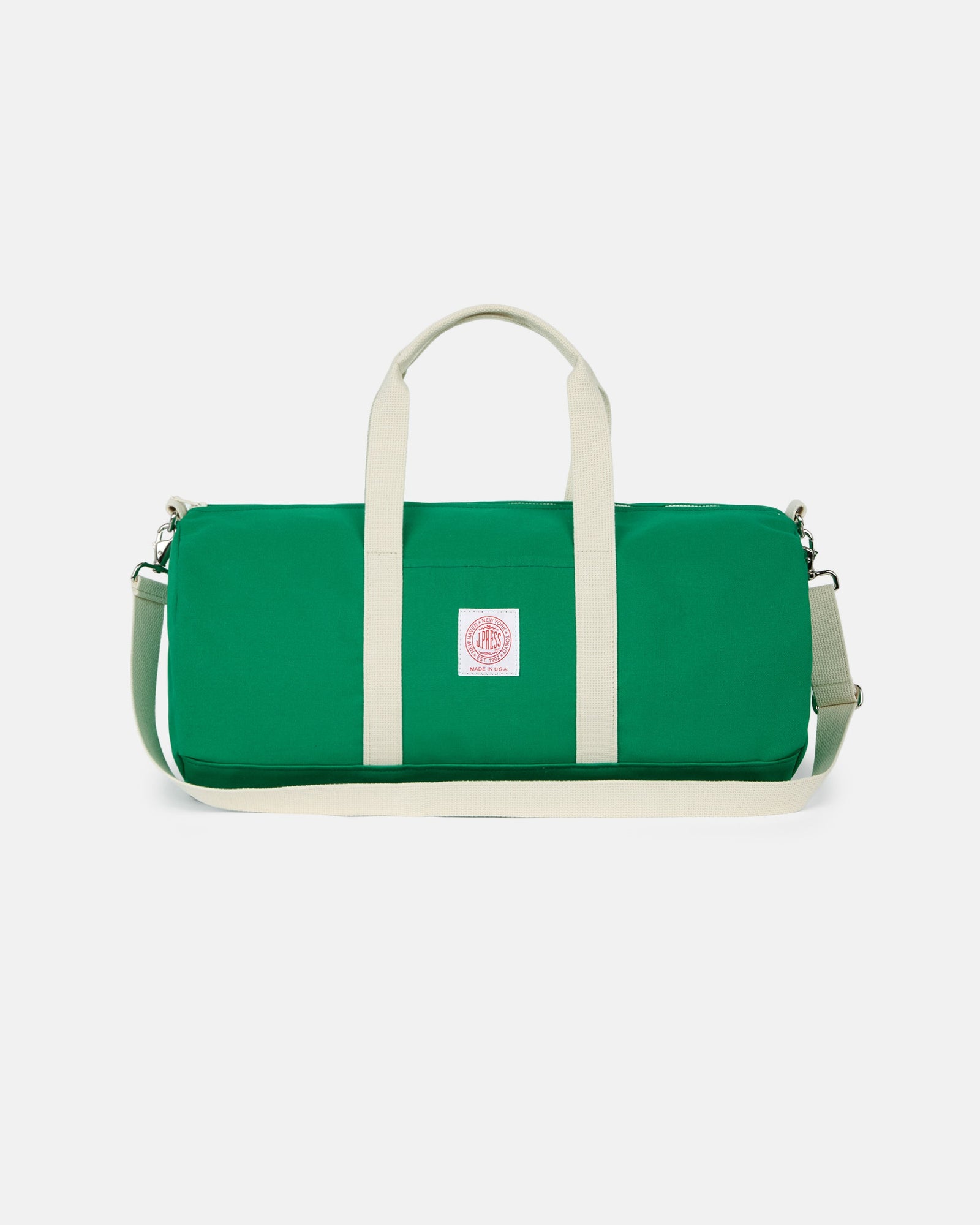 Made In Usa Green Canvas Duffel Bag