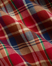 Made In Usa Red Authentic Madras Shorts