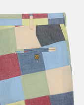 Made In Usa Patchwork Cotton Shorts
