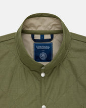 Made In England Lavenham Mickfield Linen Cotton Quilted Gilet
