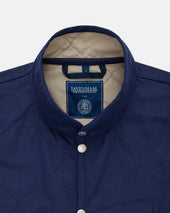 Made In England Lavenham Mickfield Linen Cotton Quilted Gilet