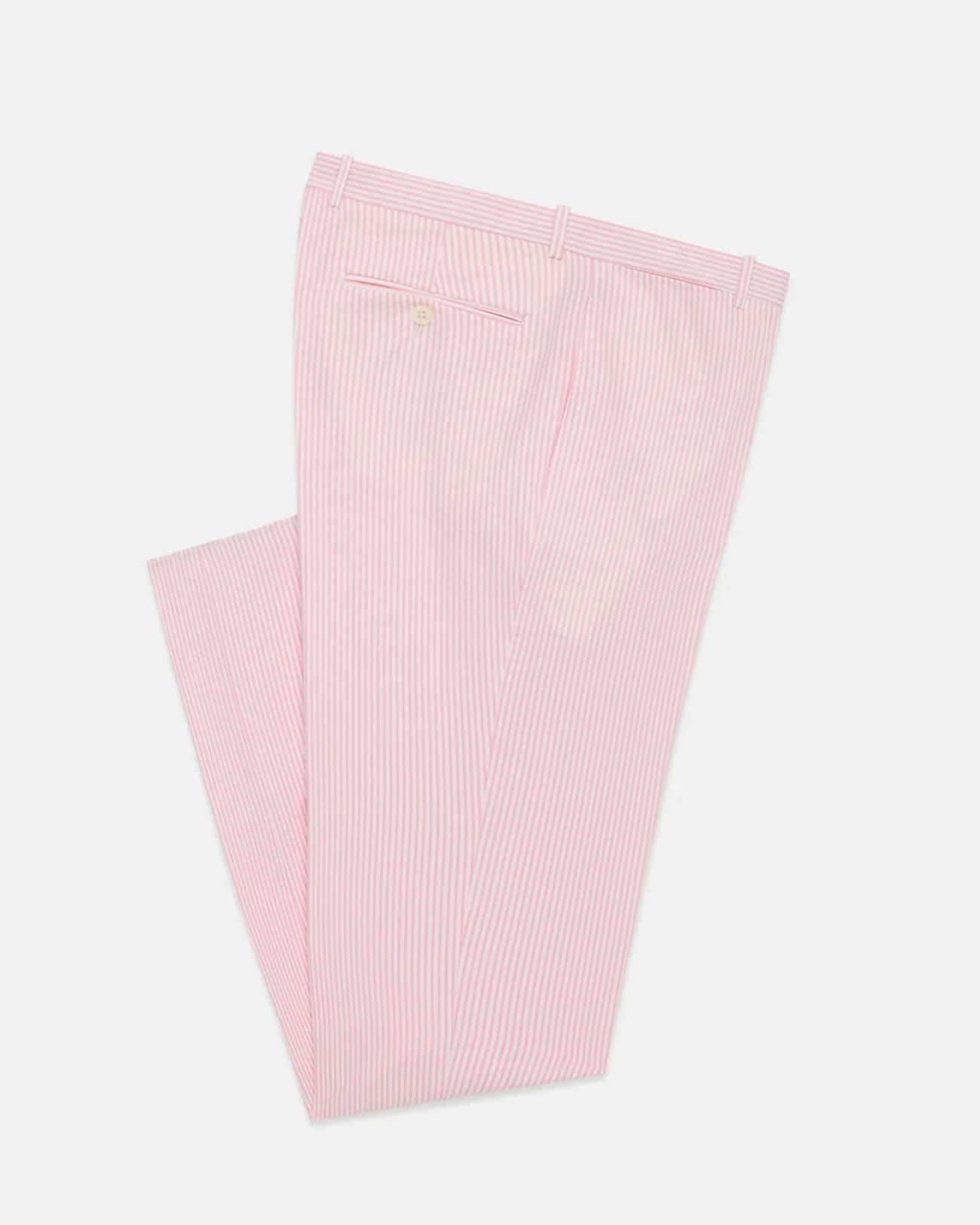 Made In Canada Pink Stripe Seersucker Trouser