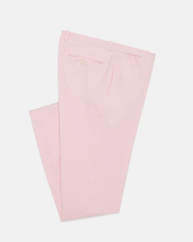Made In Canada Pink Stripe Seersucker Trouser