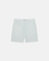 Light Green Cotton Seersucker Shorts