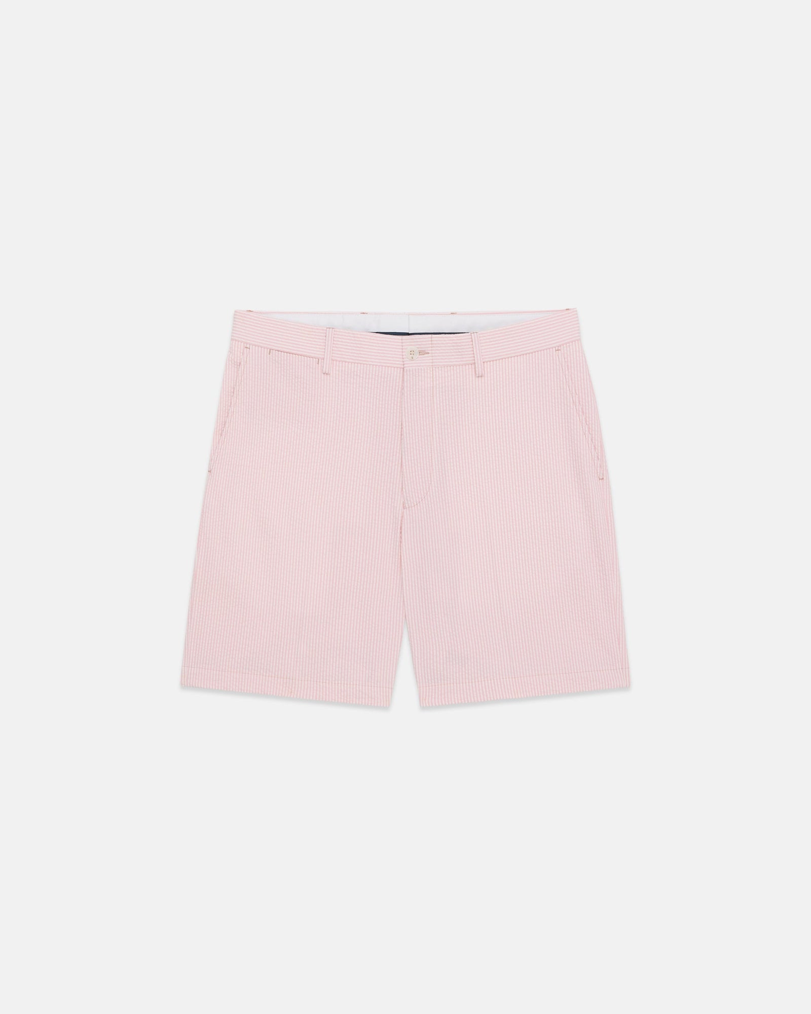 Pink Cotton Seersucker Shorts