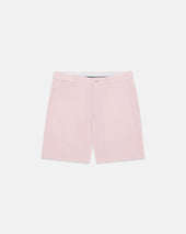 Pink Cotton Seersucker Shorts