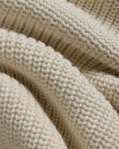 Natural Shaker Knit Cotton Crew Neck Sweater
