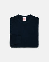 Shaker Knit Cotton Crew Neck Sweater