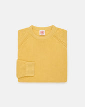 Shaker Knit Cotton Crew Neck Sweater
