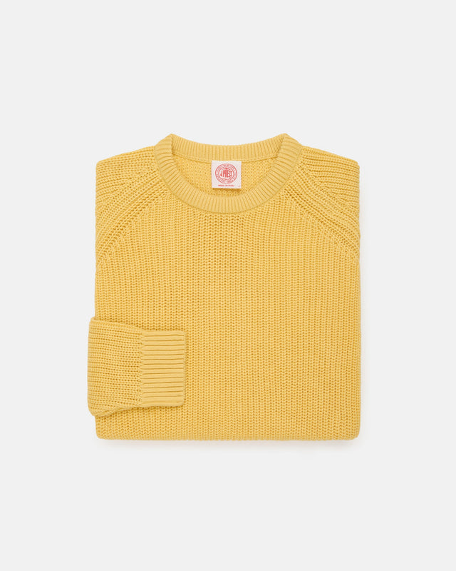 Shaker Knit Cotton Crew Neck Sweater