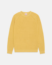 Shaker Knit Cotton Crew Neck Sweater