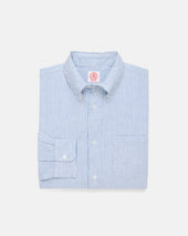 White Stripe Seersucker Sport Shirt Classic Fit