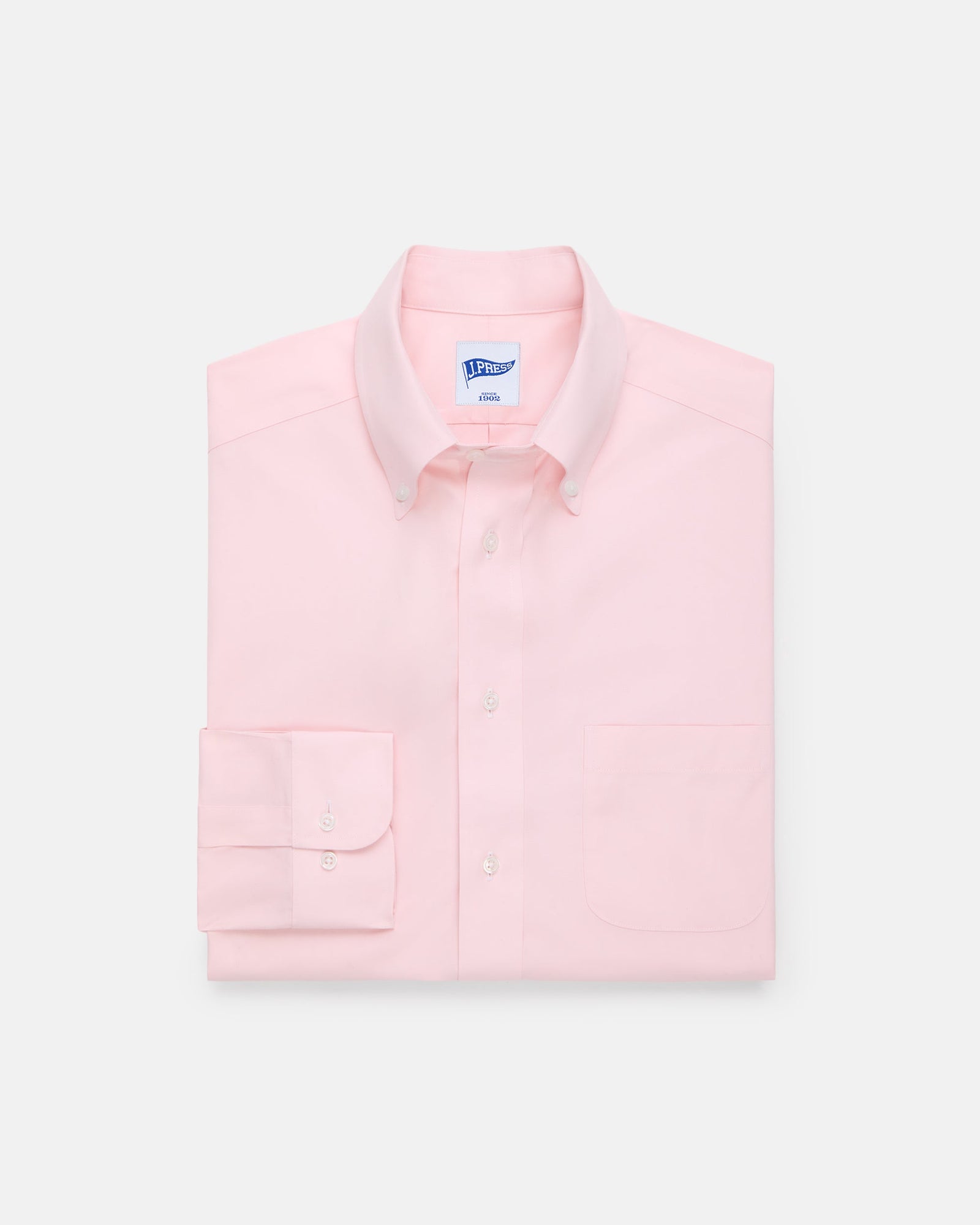 Pink Pinpoint Oxford Button Down Collar Shirt Trim Fit