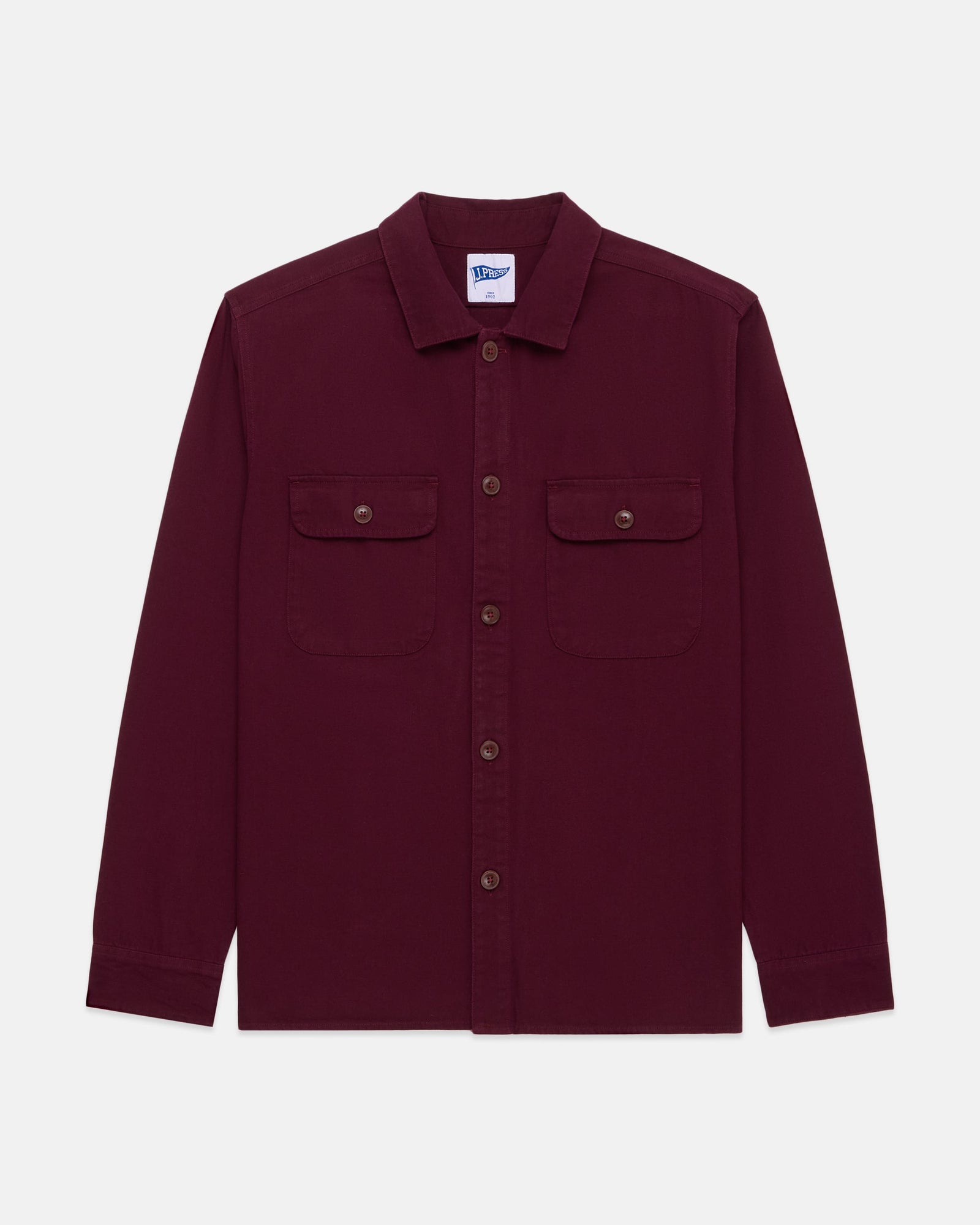 Cotton Canvas Overshirt Trim Fit