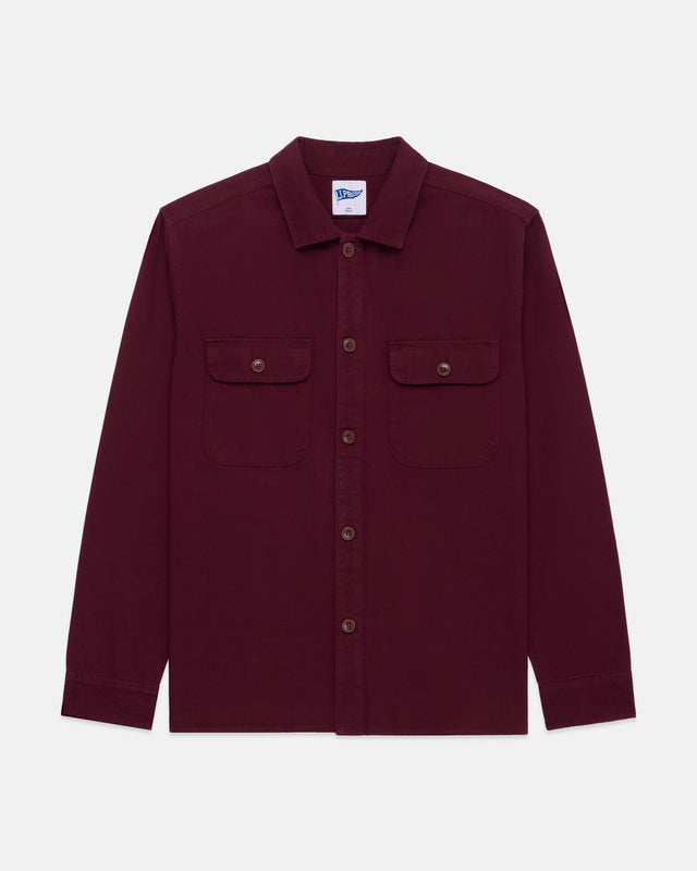 Cotton Canvas Overshirt Trim Fit