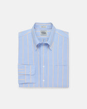 J Press X Only Ny Made In Usa Orange Stripe Oxford Cloth Sport Shirt