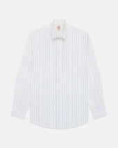 Made In Usa Multicolor Stripe Oxford Button Down Shirt