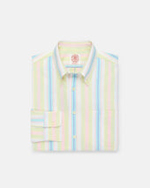 Made In Usa Awning Stripe Oxford Cloth Sport Shirt Classic Fit