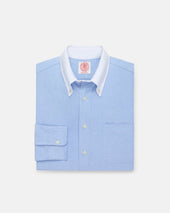Made In Usa Contrast Collar Oxford Cloth Sport Shirt Regular Fit