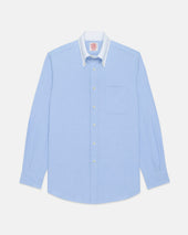 Made In Usa Contrast Collar Oxford Cloth Sport Shirt Regular Fit