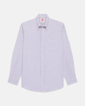 Made In Usa Purple University Stripe Oxford Cloth Shirt Classic Fit