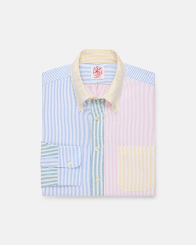 Made In Usa University Stripe Oxford Cloth Fun Shirt Classic Fit