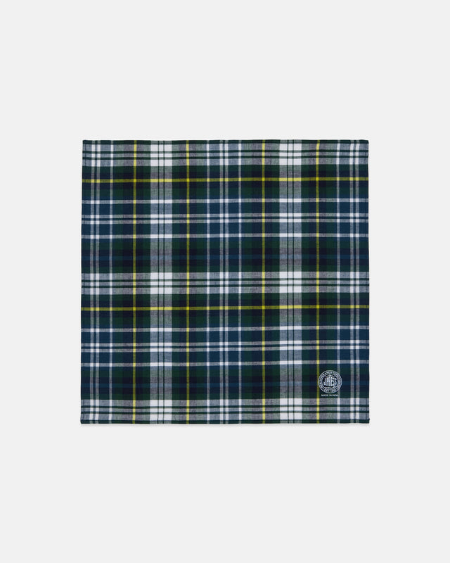 Genuine Madras Green Pocket Square