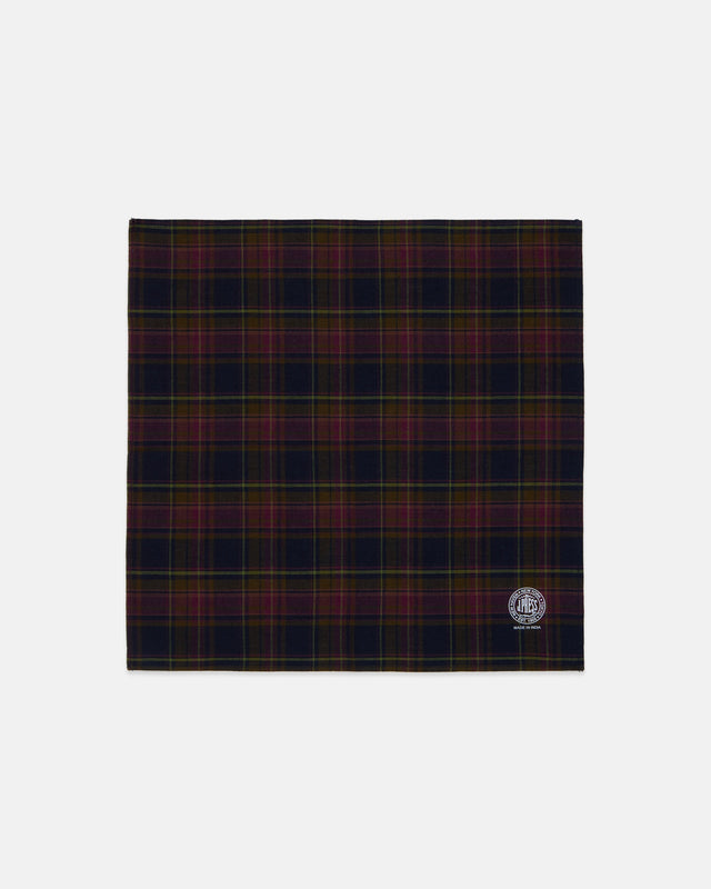 Genuine Madras Purple Pocket Square