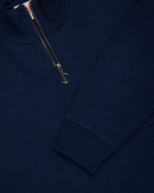 Armor Lux Quarter Zip Organic Cotton Sweatshirt