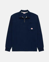 Armor Lux Quarter Zip Organic Cotton Sweatshirt