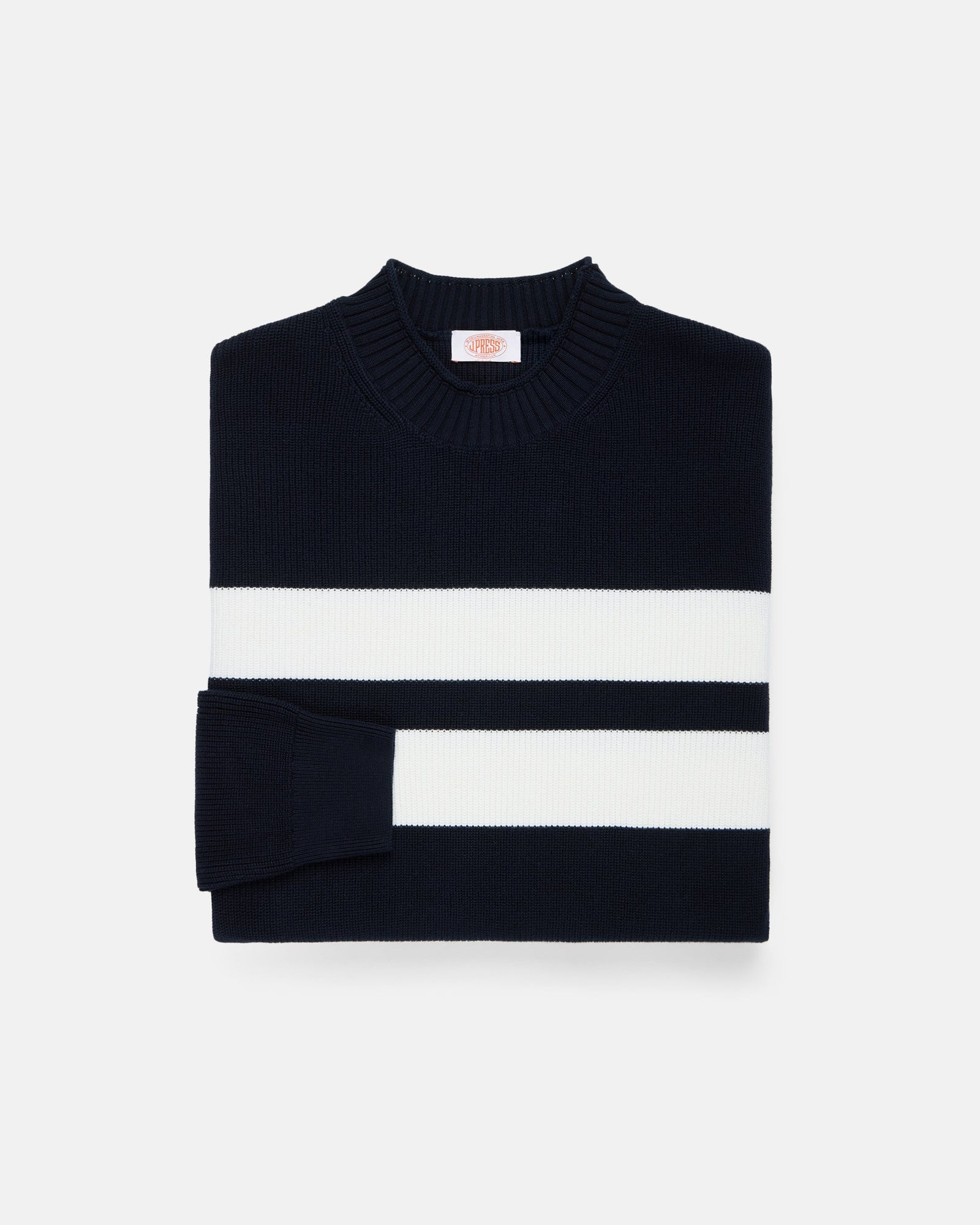 Armor Lux Bold White Stripe Cotton Sweater